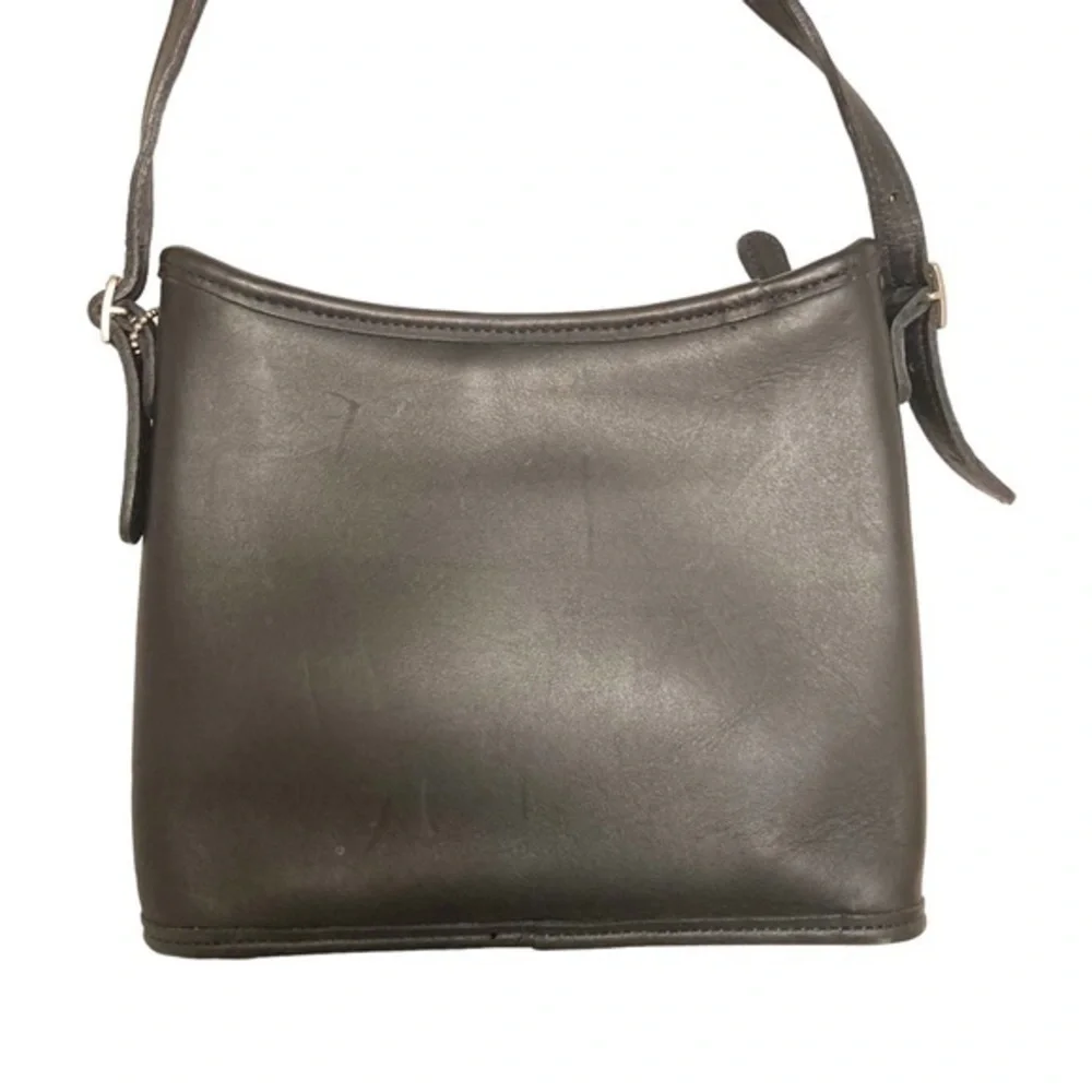Coach black mambo crossbody bag rare nickel hardware